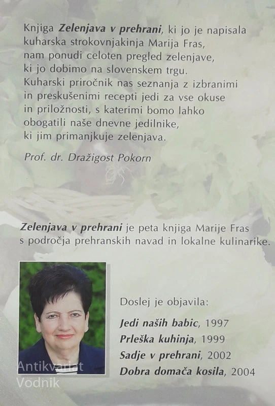 ZELENJAVA V PREHRANI, Marija Fras