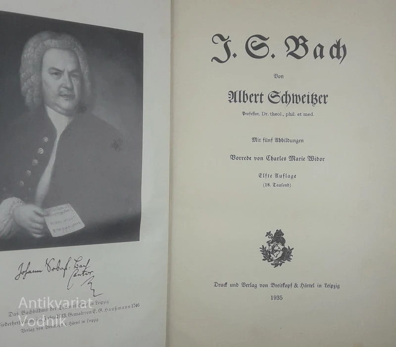 J. S. Bach, Albert Schweißer