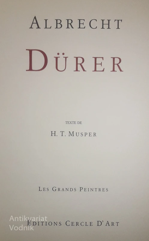 ALBRECHT DURER, H. T. Musper