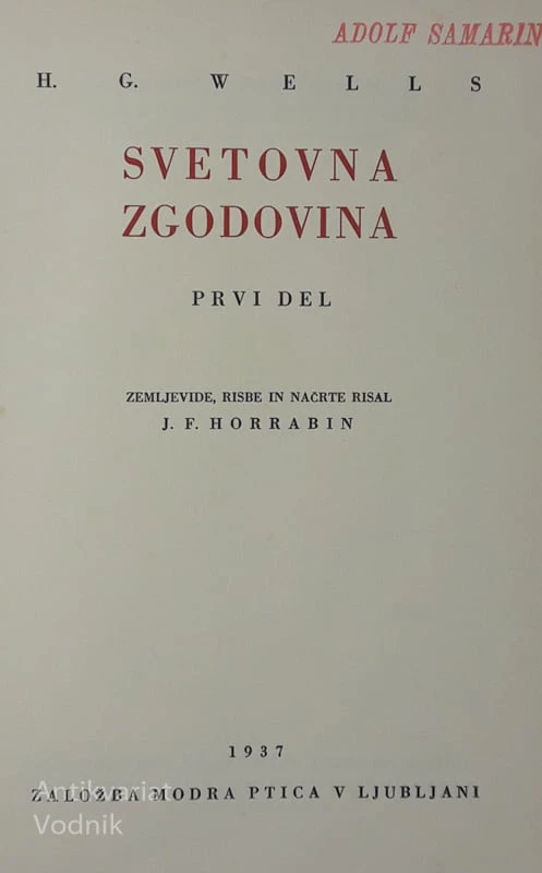 SVETOVNA ZGODOVINA v treh knjigah, H.G. Wells