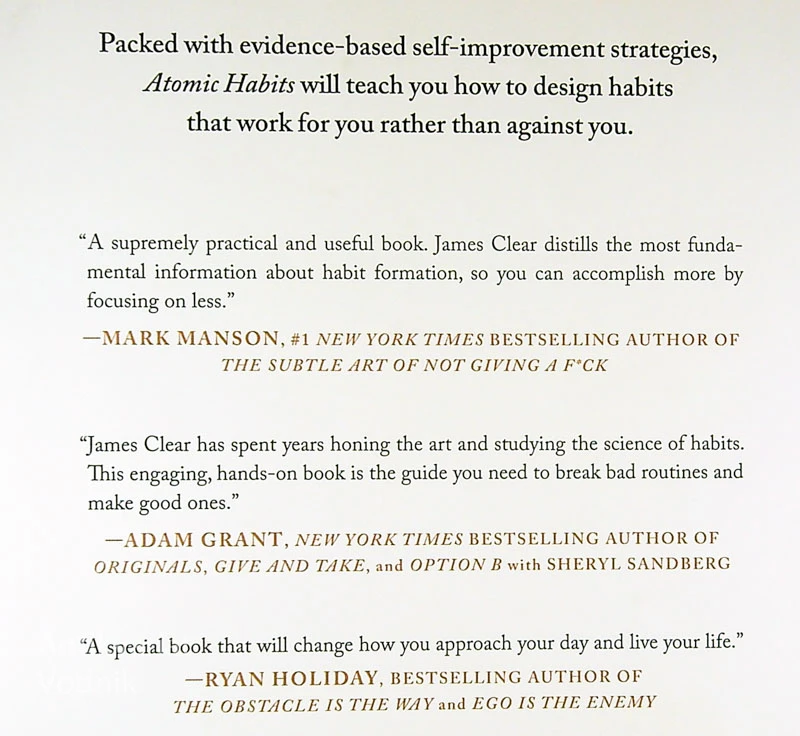 ATOMIC HABITS, James Clear