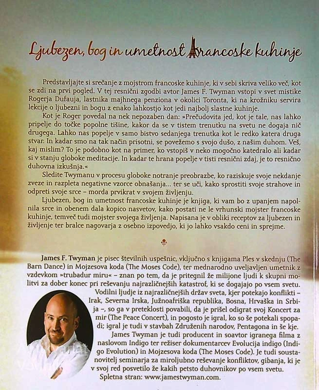 LJUBEZEN, BOG IN UMETNOST FRANCOSKE KUHINJE, James F. Twyman