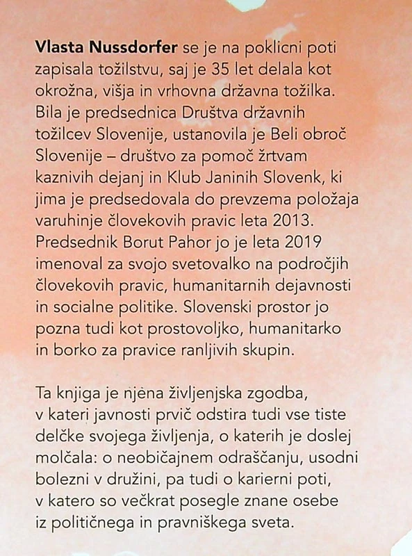 NEKAJ VAM ŽELIM POVEDATI, Vlasta Nussdorfer