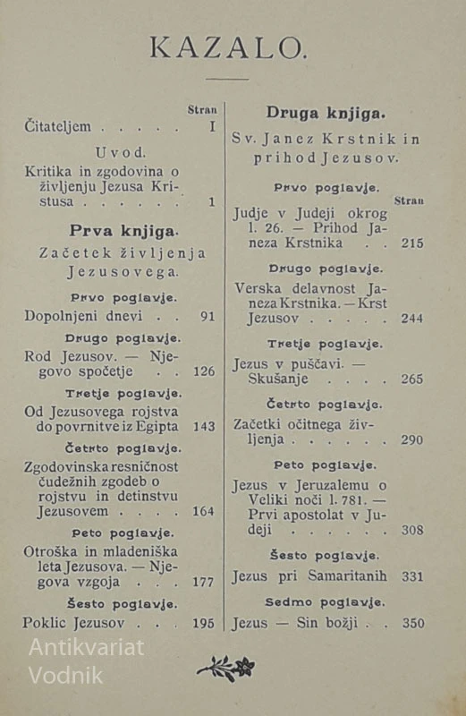DIDONOV JEZUS KRISTUS, 1. in 2. zvezek