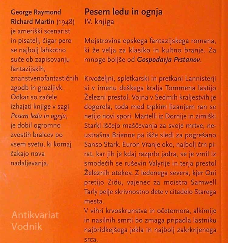 VRANJA GOSTIJA, George R. R. Martin