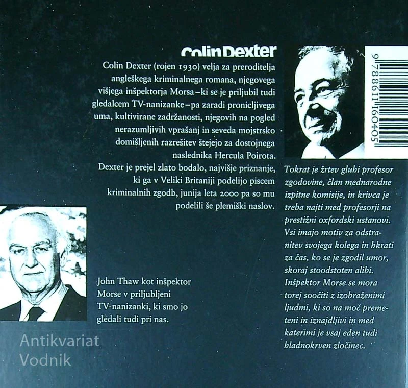 TIHI SVET NICHOLASA QUINNA, Colin Dexter