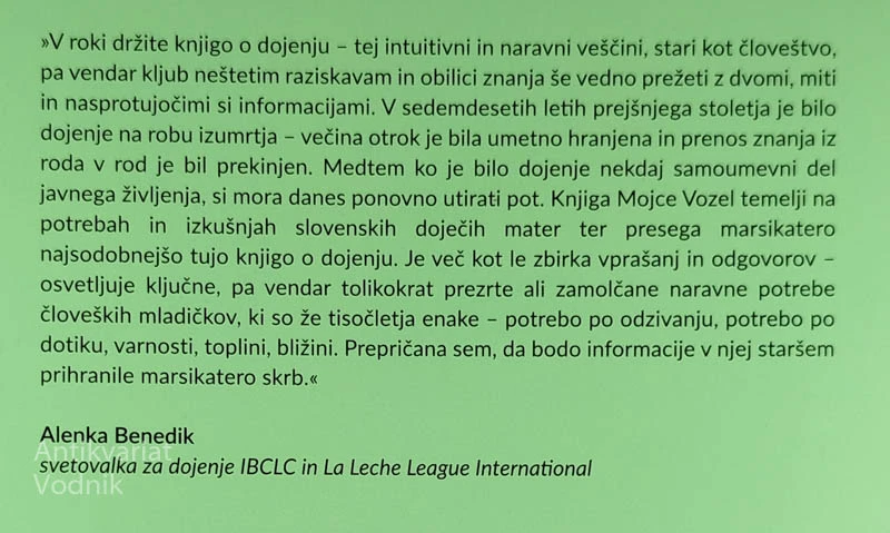 ŽELIM DOJITI, Mojca Vozel
