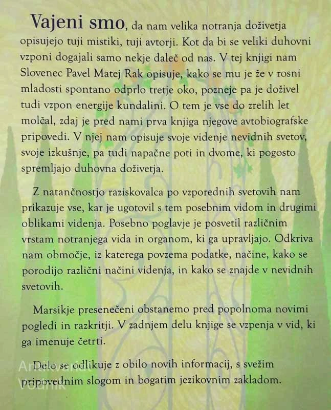 ZA SEDMIM PEČATOM, Pavel Matej Rak