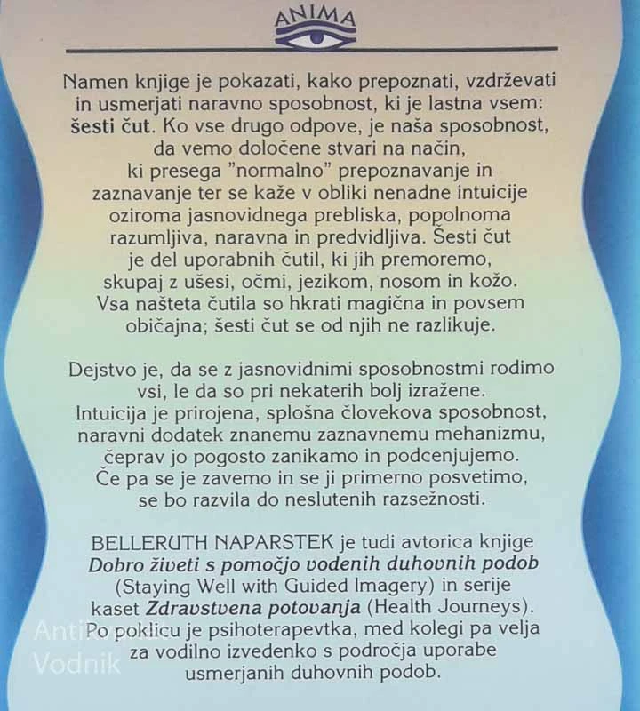 ŠESTI ČUT; RAZVOJ INTUICIJE IN DUHOVNIH SPOSOBNOSTI, Belleruth Naparstek