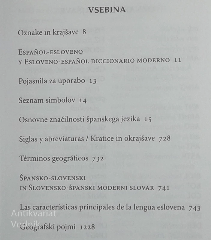 ŠPANSKO-SLOVENSKI, SLOVENSKO – ŠPANSKI MODERNI SLOVAR