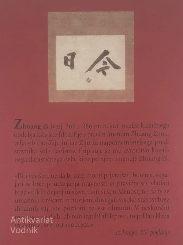 KLASIK DEŽELE JUŽNE ROŽE, Zhuang Zi