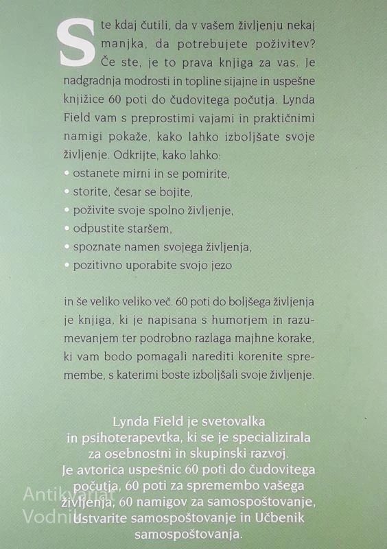 60 POTI DO BOLJŠEGA ŽIVLJENJA, Lynda Field