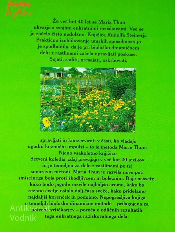 PRAKTIČNO VRTNARJENJE, Maria Thun
