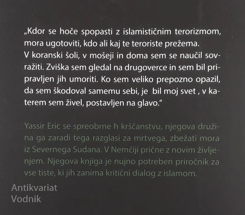 NAUČEN SOVRAŠTVA, DOŽIVEL LJUBEZEN, Yassir Eric