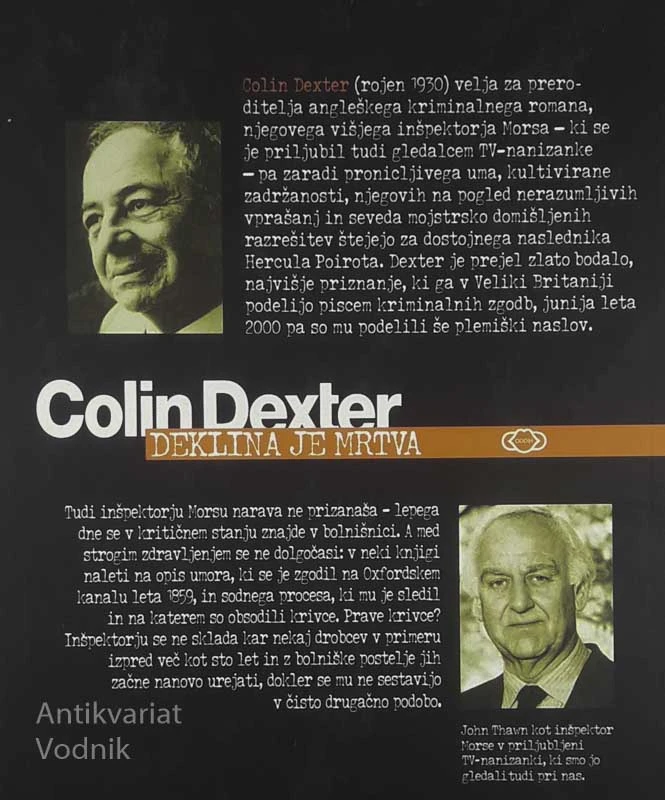 DEKLINA JE MRTVA, Colin Dexter