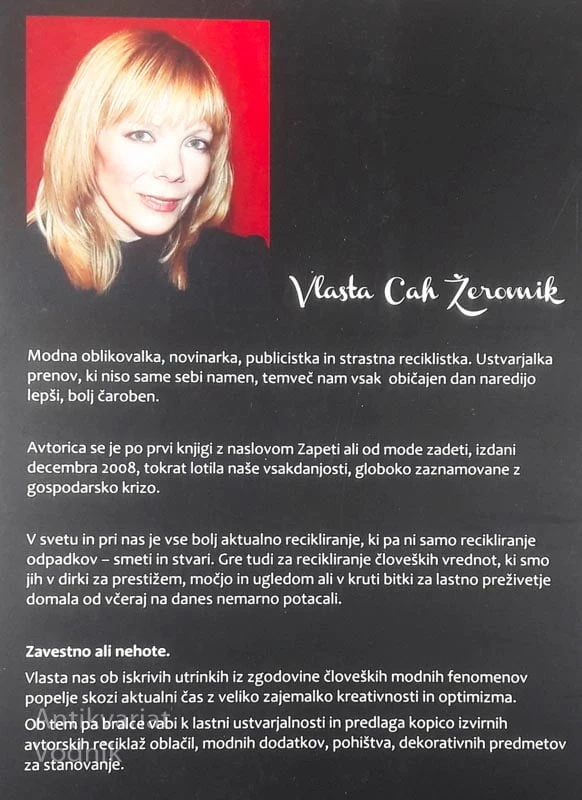 RECIKLIRAJMO SE IN UŽIVAJMO, Vlasta Cah Žerovnik