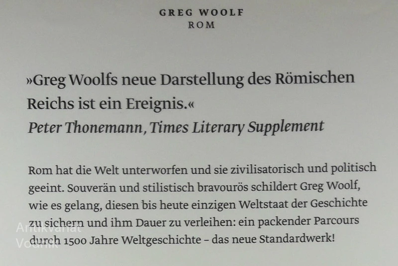 ROM: DIE BIOGRAPHIE EINES WELTREICHS, Greg Woolf