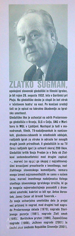 MOJ BRAT; NJEGOVO ŽIVLJENJE IN USTVARJALNOST, Rajko Šugman