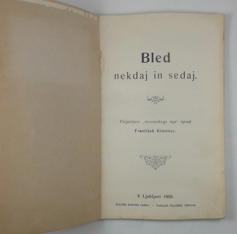 BLED NEKDAJ IN SEDAJ, Frančišek Kimovec