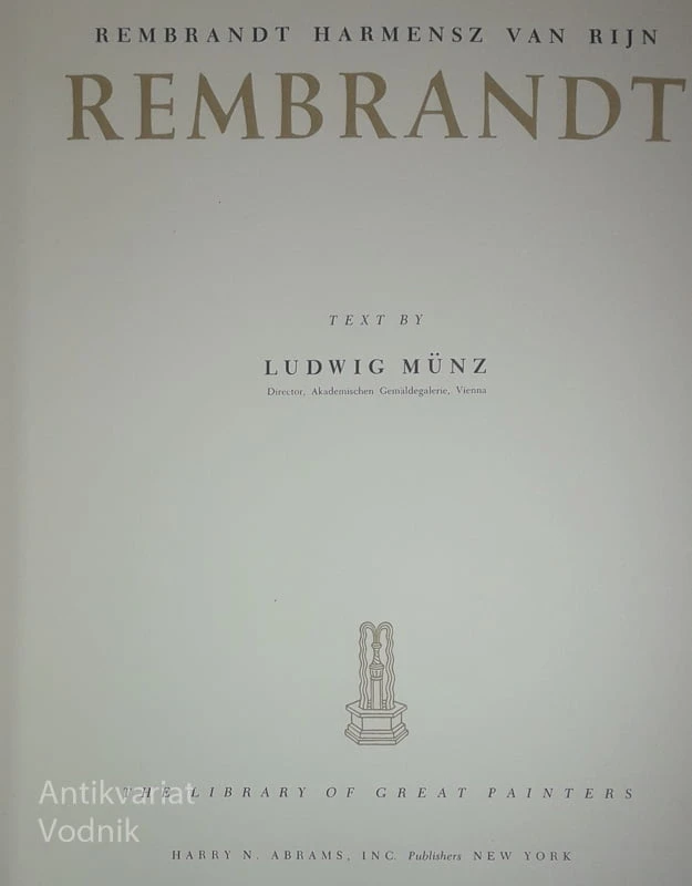 REMBRANDT, Ludwig Münz