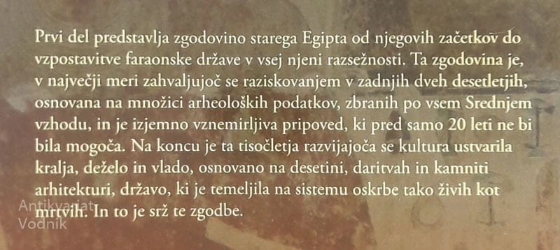 ZGODOVINA STAREGA EGIPTA; OD PRVIH KMETOVALCEV DO VELIKE PIRAMIDE, John Romer