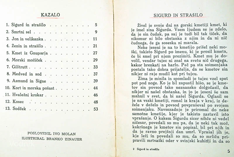 SIGURD IN STRŠILO; ISLANDSKE PRAVLJICE