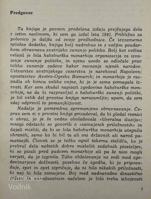 HABSBURŠKA MONARHIJA 1815-1918, A. J. P. Taylor
