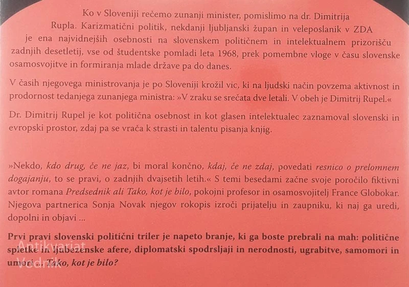 PREDSEDNIK, Dimitrij Rupel