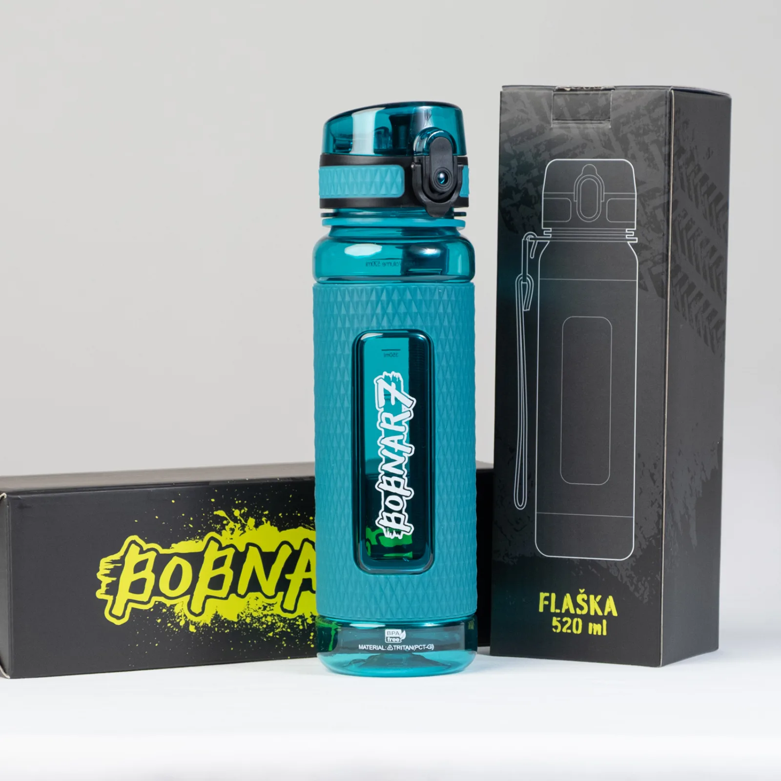 Flaška Bobnar7 Cyan