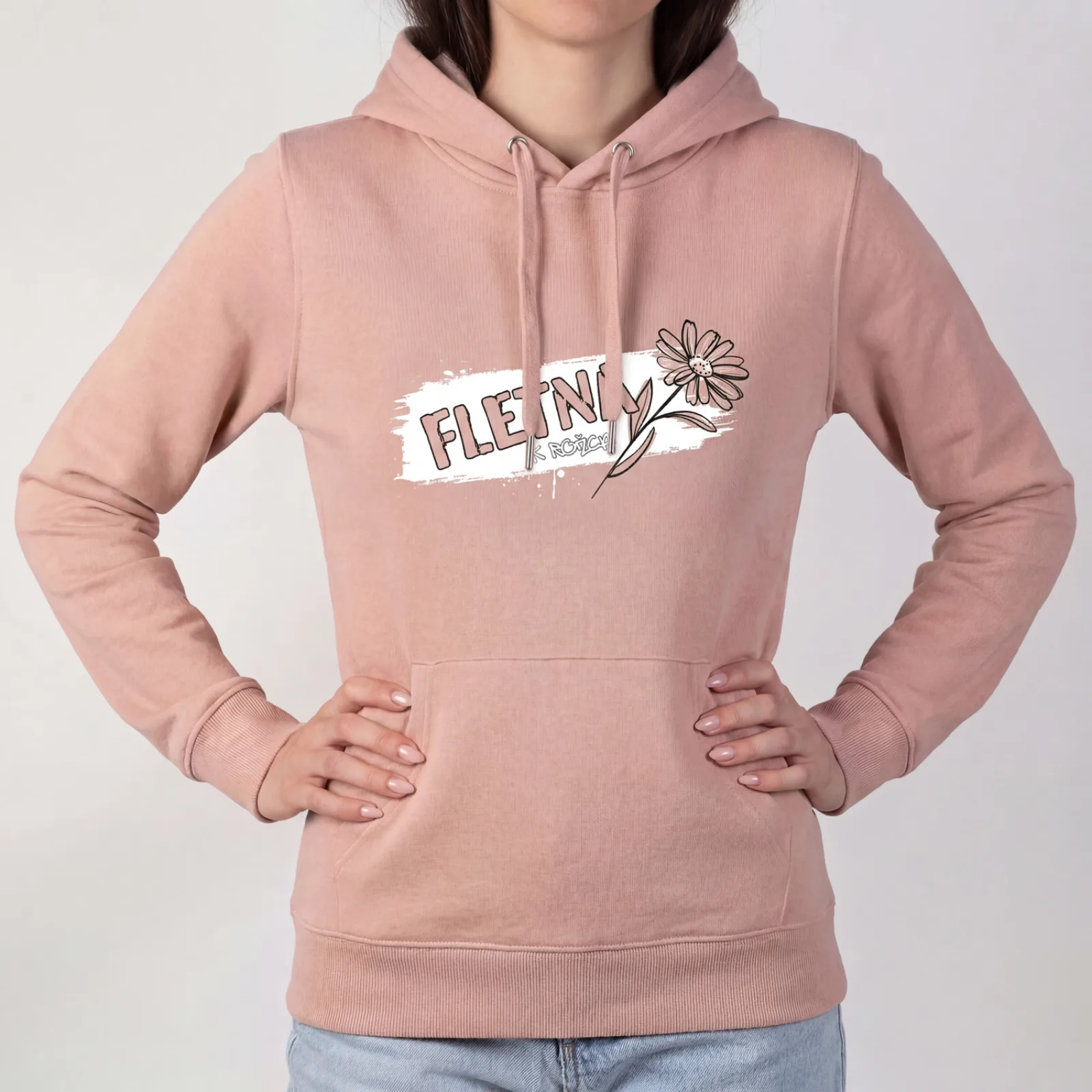 Ženski pulover FLETNA K ROŽCA Soft rose