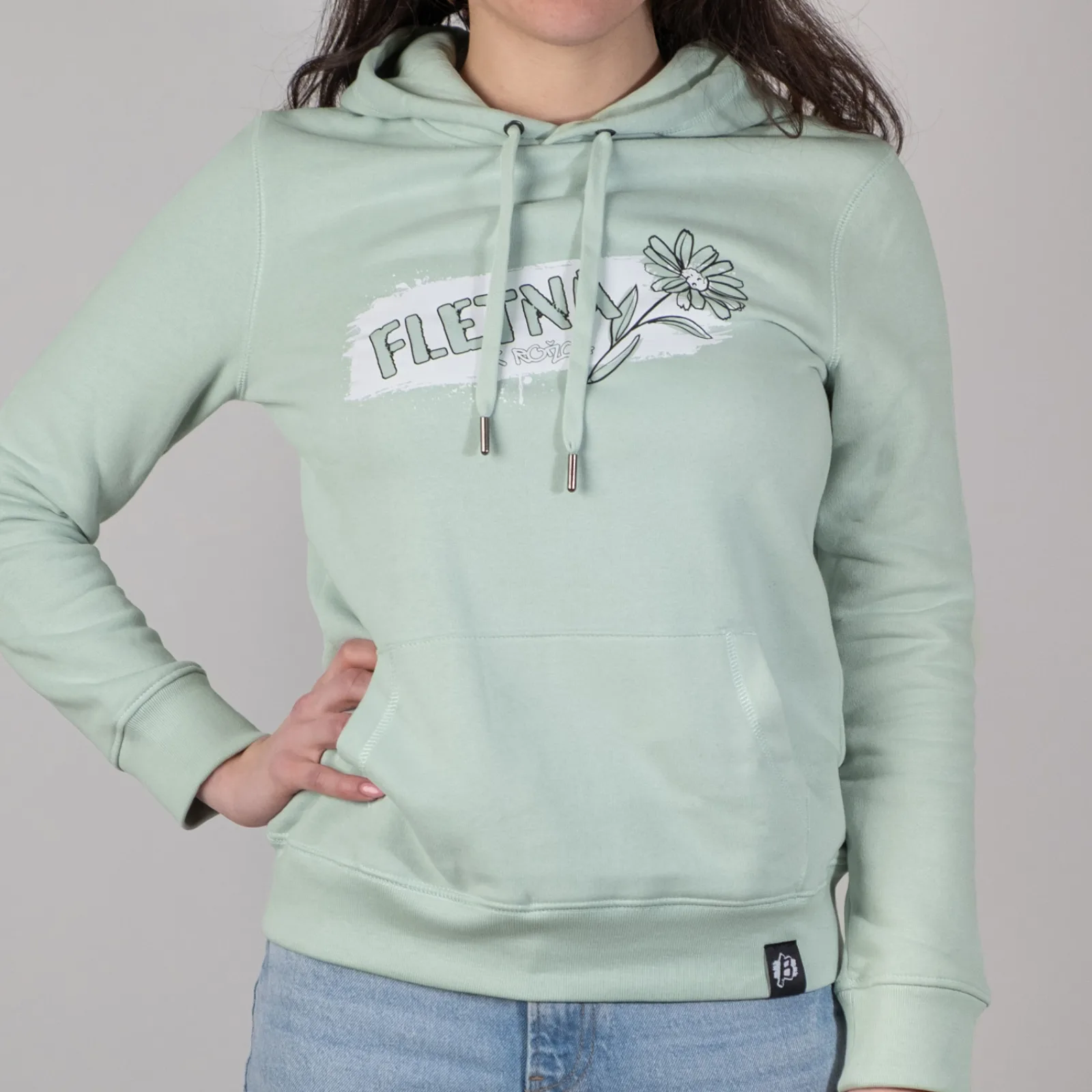 Ženski pulover FLETNA K ROŽCA Mint