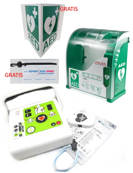 AED postaja - Javno dostopen defibrilator z monitoringom na daljavo in GPS sledenjem - Smarty GEO
