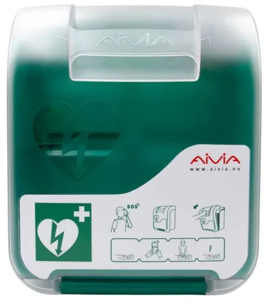 AED omarica NOTRANJA z zvočnim in svetlobnim alarmom