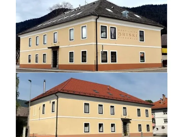 Sanacija strehe gostinskega objekta — fotografija s projekta