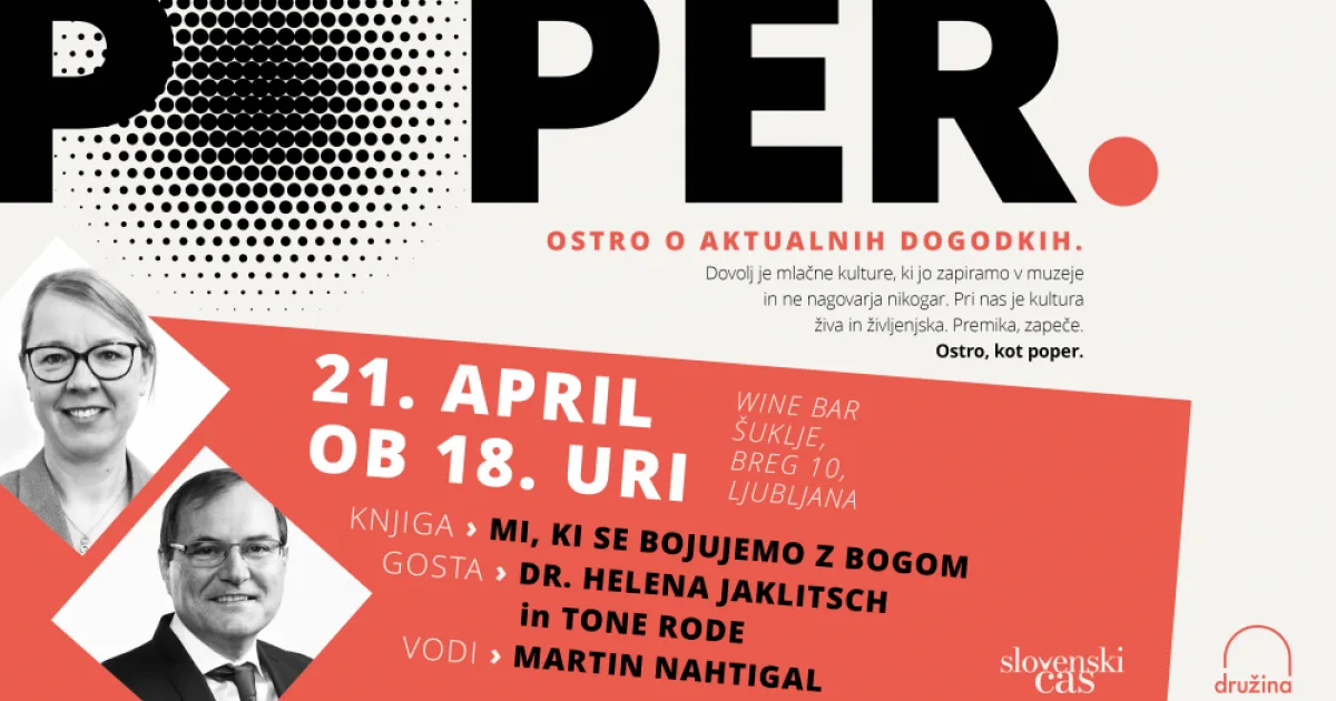 »Poper« prinaša razpravo o pomenu svetopisemskih zgodb danes