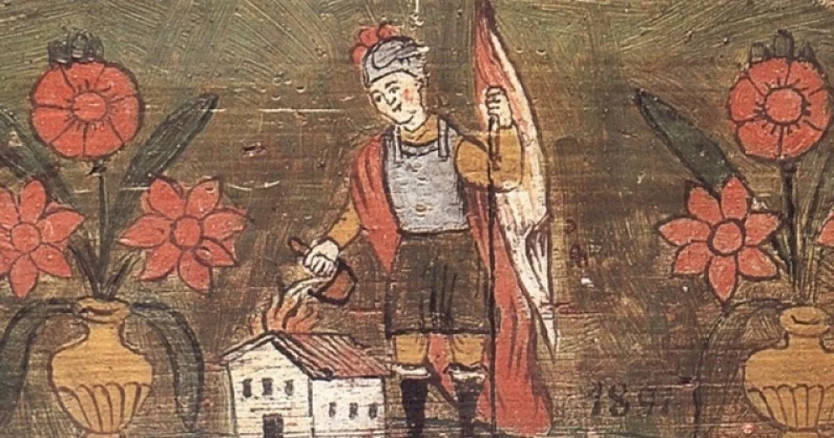 Sv. Florijan, obvaruj nas zemeljskega in večnega ognja!
