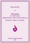 113 - Okrožnica o češčenju presvetega srca Jezusovega