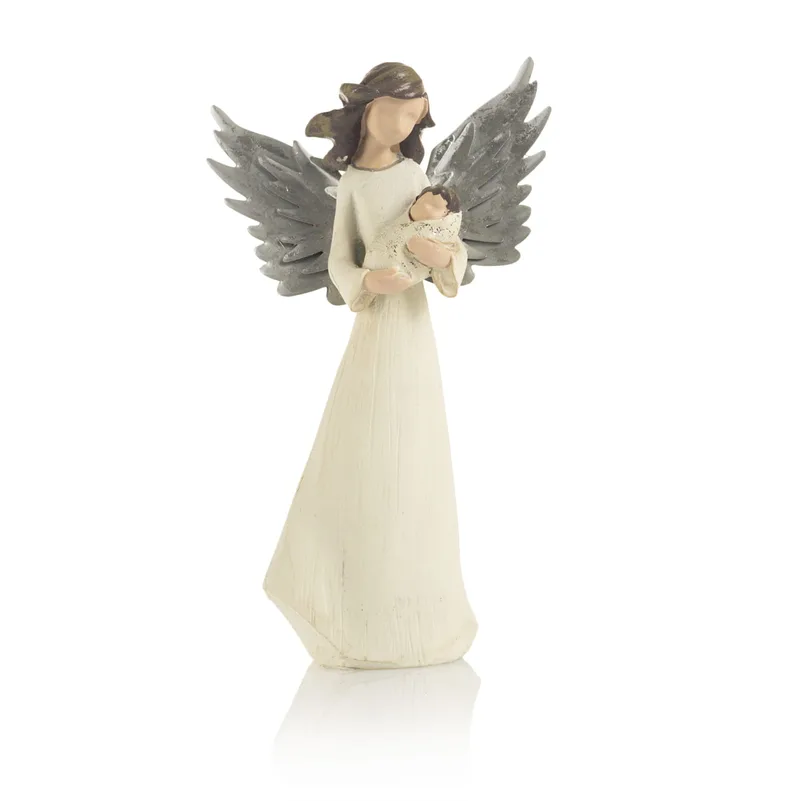 Angel z otrokom (20 cm)