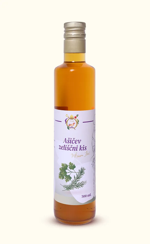Ašičev zeliščni kis- Steklo