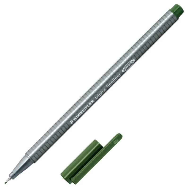 Flomaster fineliner triplus 0.3mm, green earth