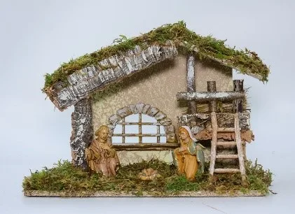 Hlevček s Sveto družino - 32 x 18 x 23 cm