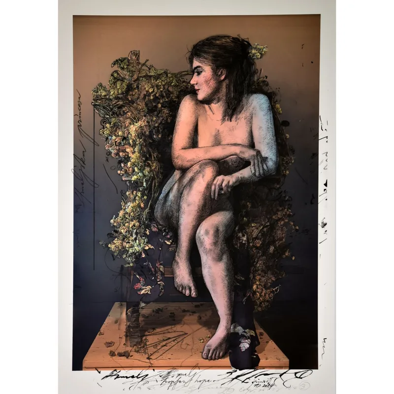 Hmeljska princeza, original grafika (Rudolf Španzel)