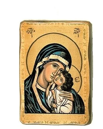 Ikona na lesu Marija z Jezusom