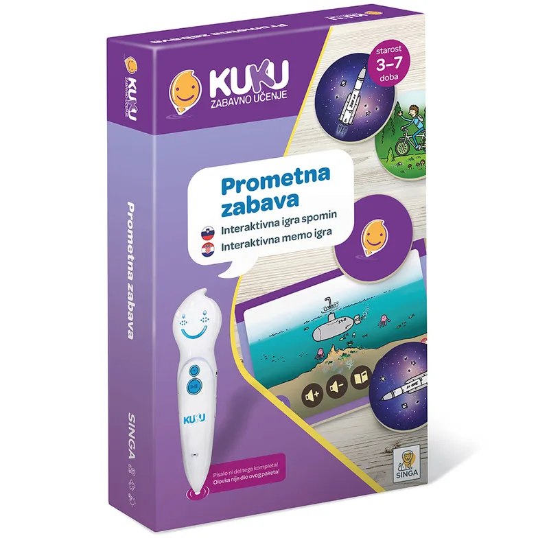 Interaktivna igra spomina Kuku - Prometna zabava (brez pisala)