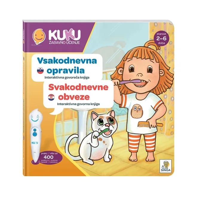 Interaktivna knjiga Kuku - Vsakodnevna opravila