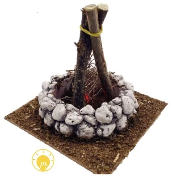 Ogenj na baterije 13X13X13cm