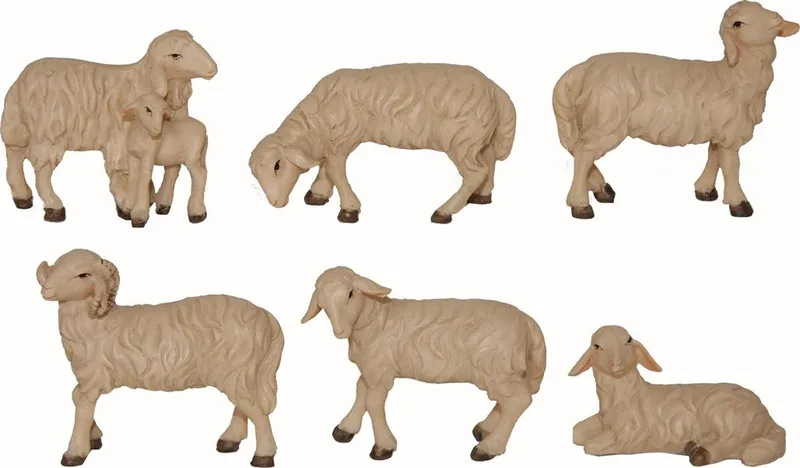 Ovčke komplet - 6 kosov (10-12 cm)