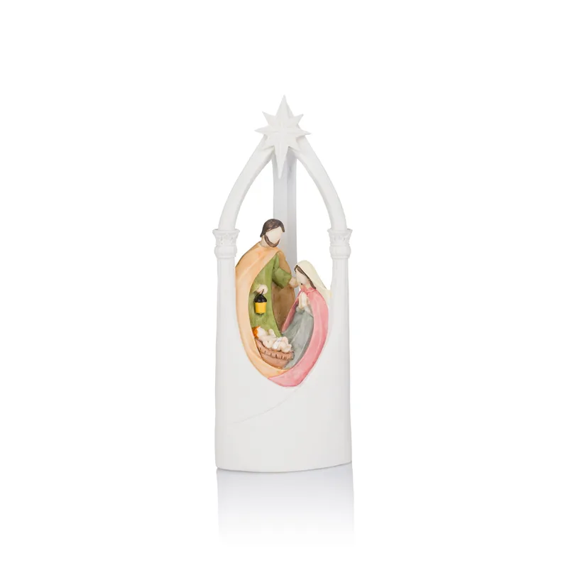 Sveta družina z lučko - 14,5cm