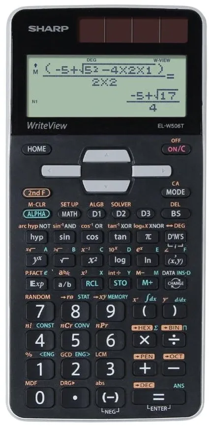 Kalkulator Sharp Tehnični, EL-W506T-GY, 640F