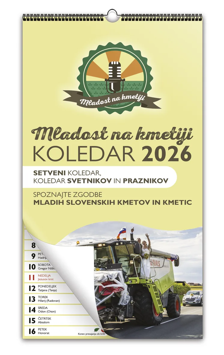 Setveni koledar Mladost na kmetiji 2026